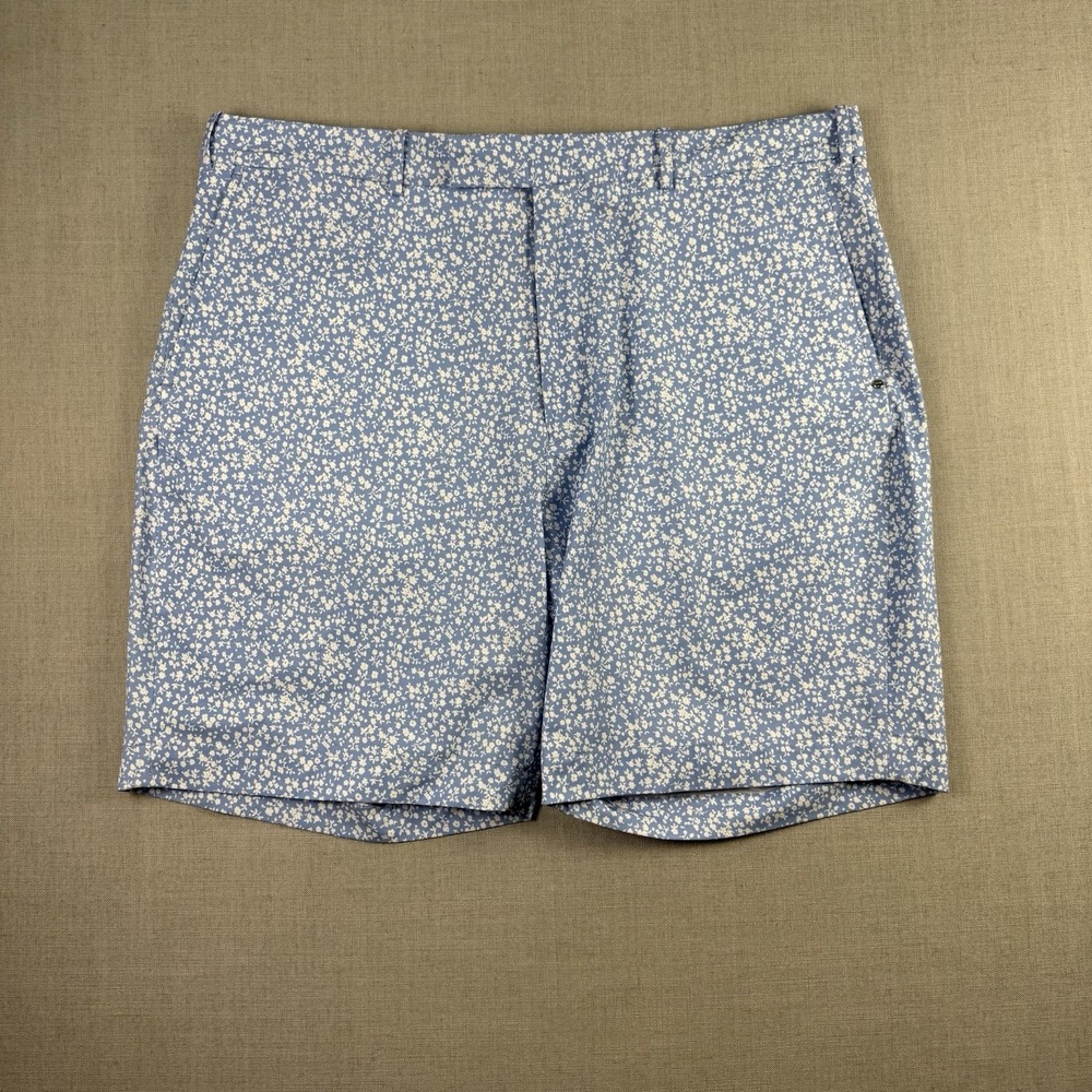 RLX Ralph Lauren Shorts Mens 40 Chino Blue White Floral Golf Performance Classic